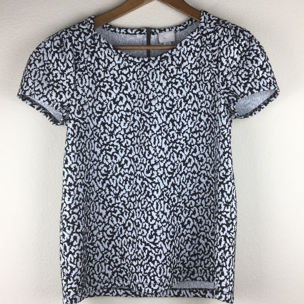 Postmark Anthropologie Animal Print Jacquard Top